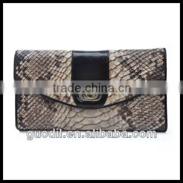 new arrival genuine leather wallet, snake leather wallet for women