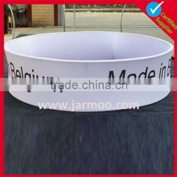 outdoor advertising hanging banner canvas from ceiling