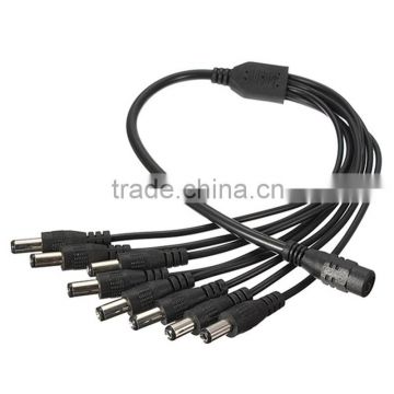 DC 5.5*2.1mm Connector Female in to 8 Way Male plug DC Power Adapter Splitter Connector Cable For LED Strip Light
