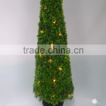 small decoration Christmas tree artificial topiary tree with led light fake lighting tree with battery operated
