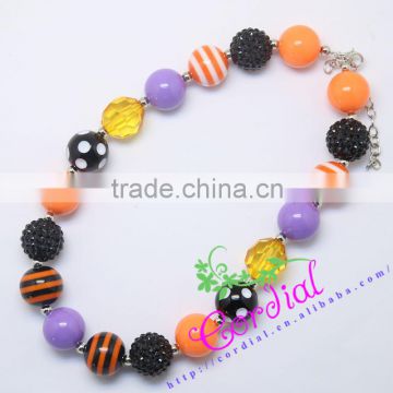 New Arrival Fashionable Kids Costume Jewelry Necklaces Jewelry Purple Pearl Beaded Teen Necklace
