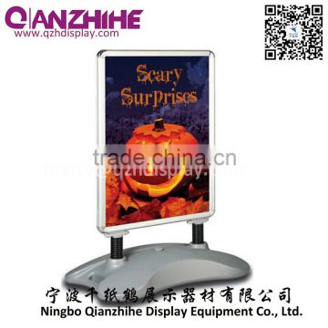 Outdoor Whirlwind a0.a1aluminum poster frame forecourt sign size customized water base pavement sign