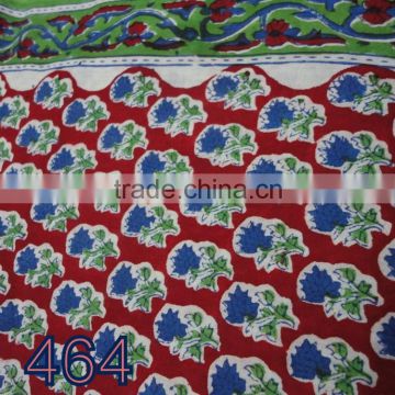 RTC-34D Hand Made Wooden Block Printed Fabric Natural Dye Cotton Fabric Jaipur Manufacturer
