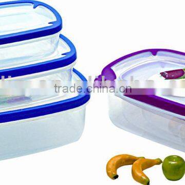 3pcs food containers, plastic food container set