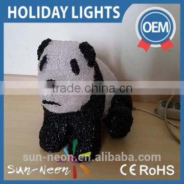 LED 3D acrylic Cute panda motif lights