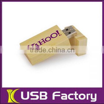 Design new coming wooden round usb flash drive