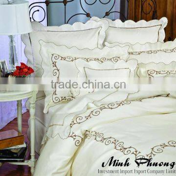 Hot sale bedding sets 100% cotton with embroidery