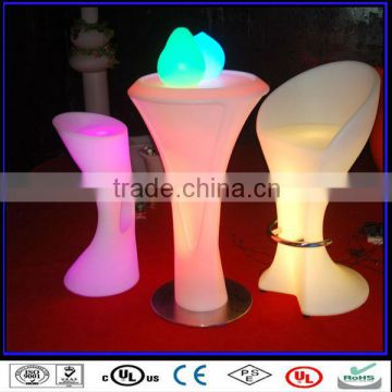 RGB Rechangeable LED Luminous Nail Bar Furniture, commercial bar counter furniture, Bar Counter and Chair