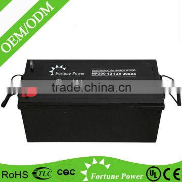 Fortune Power AGM Deep Cycle Battery For Solar System 12V 200AH