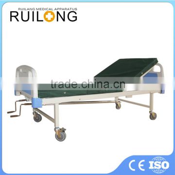 2016 New Hot Moveable Manual Hospital Beds With ABS Bed Head