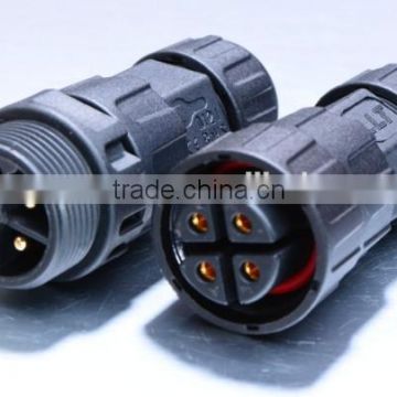 IP68 sealed waterproof electrical connector 4 pole connectors