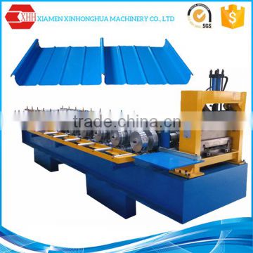 Straight and tapered standing seam roofing forming machine