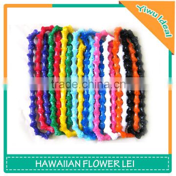 Cheap Colorful Garland Hawaii Plastic Flower Lei