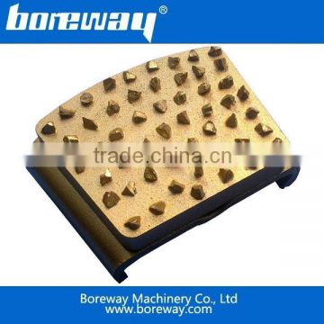 High quality vacuum brazing diamond grinding block for concrete and terrazzo and wooden floor