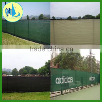 HDPE windscreen for tennis court