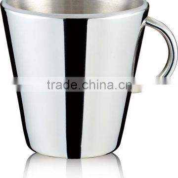 new design 300ml mini- stainless steel Beer mug/cup/ tankard with handle