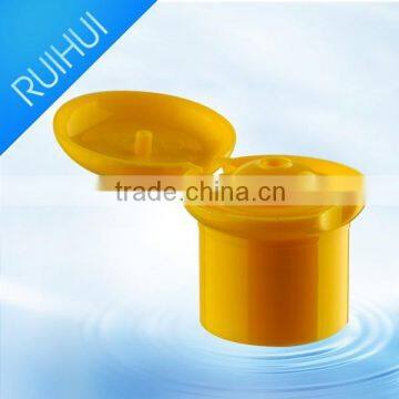Hot sale non-spill plastic shampoo bottle cap flip top cap from China
