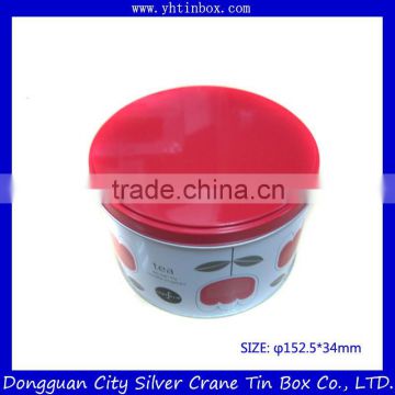 Custom Decorative Round Tea Tin Box