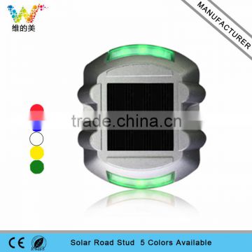 Factory price aluminum road markers 3M reflective green led road stud