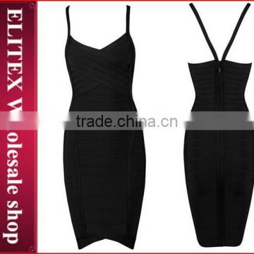 Wholesale hot fashion black braces skirt sexy bandage dress 2015