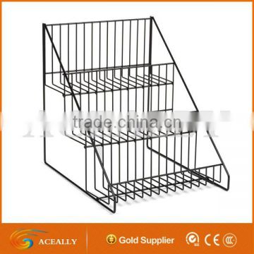 3 Tier Wire Countertop Rack for Convenience Stores