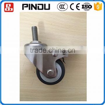 304ss small industrial rubber ball office chair caster wheels