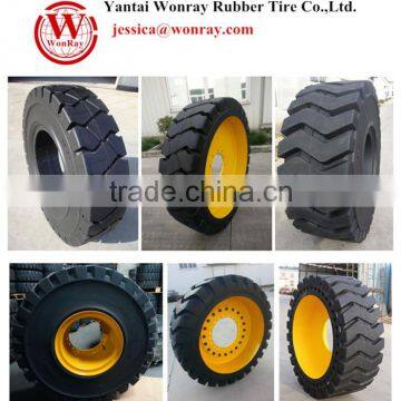 Rubber solid heavy truck tire with or and rims truck model wheel