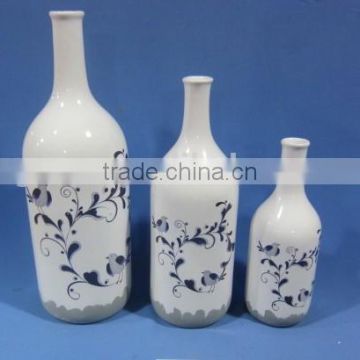 Hot selling Porcelain chinese glossy flower vase decoration