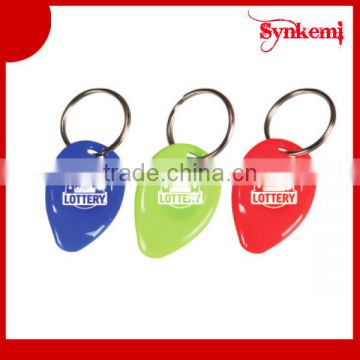 Plastic promotional printing key chain