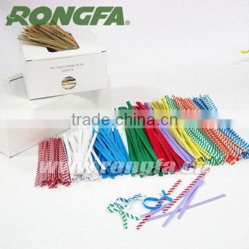 5mm x 7 inch degradable pre cut paper wire twist ties