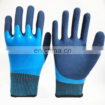 Ultra-lightweight Nitrile Dual Coated Grip Gloves Oil Waterproof Rubber Coated Work Gloves Chemical Resistant Safety Gloves