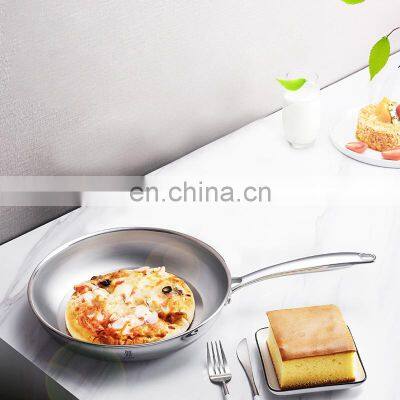 2021  Korea Multiple Cooking Pot Small Chef Commercial Deep  Stainless steel Frying Pan
