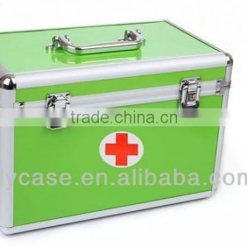 silver first aid kit aluminum medical case,medicine storage aluminum case