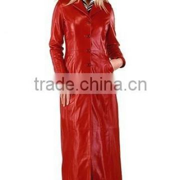 women's leather coat