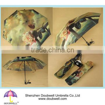 offset printing umbrella and full printed foldable umbrella with CMYK umbrella