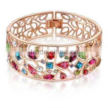 Big size fashion 18k gold bangle bracelet