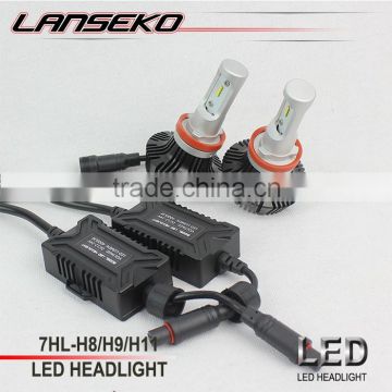 Car accessories 7th 12v 4000LM 30w wholesale phi led headlight h8