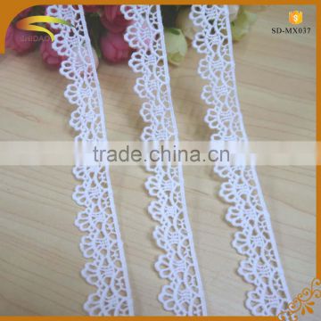 high quality factory price korean white colour embroidery african guipure silk lace fabric market in dubai wholesale