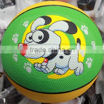 cheap rubber mini basketball customized