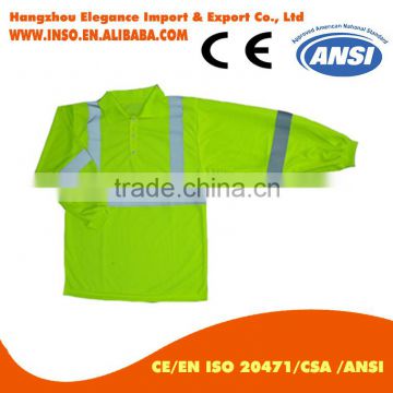 hi vis orange shirt wholesale reflective tape/safety t shirts class 2 high quality