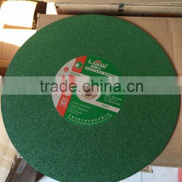 H590 Resin bond 10'' 250*3*22.23mm green cutting wheel from China cutting disc for metal and stainless steel