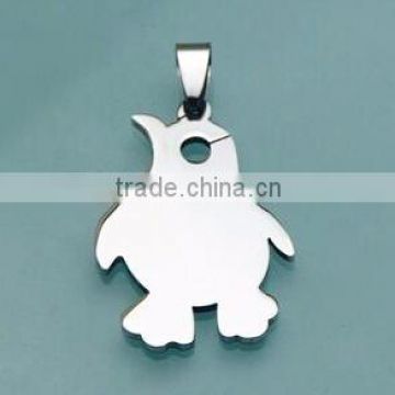 Fashion stainless steel penguin charm supplier