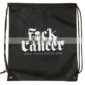 China manufacturer Silk-Screen Printing polyester drawstring bag