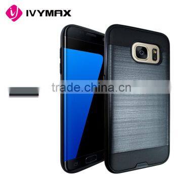IVYMAX 2 in 1 brushed hybrid protector cover for samsung galaxy S7 edge                        
                                                Quality Choice