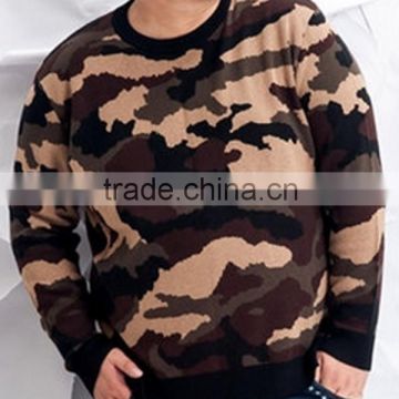 2015 latest design camo sweater for mens