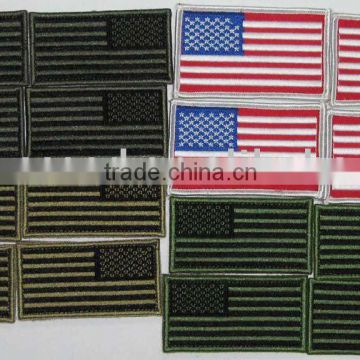 embroidered American flag patches