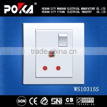 UK Type 15A Single 3-pin plug socket, triple plug socket
