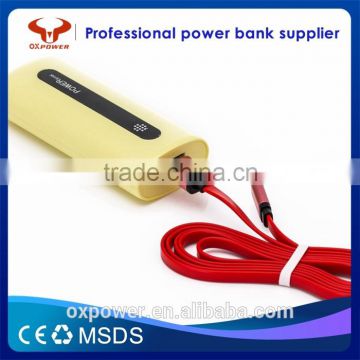 2016 professional factory cheapest price hot sell fast charging high capacity original 5200mah portable usb charger power bank