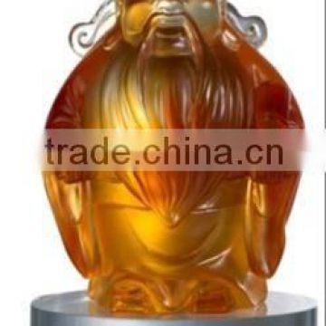 Factory Wholesale Crystal/Jade Transparent Buddha Statue---Good for Happiness