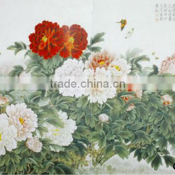 modern scenery flowers paper printing painting for sale